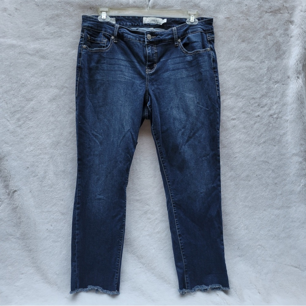 Torrid Boyfriend Jeans Size 16 Raw Hem